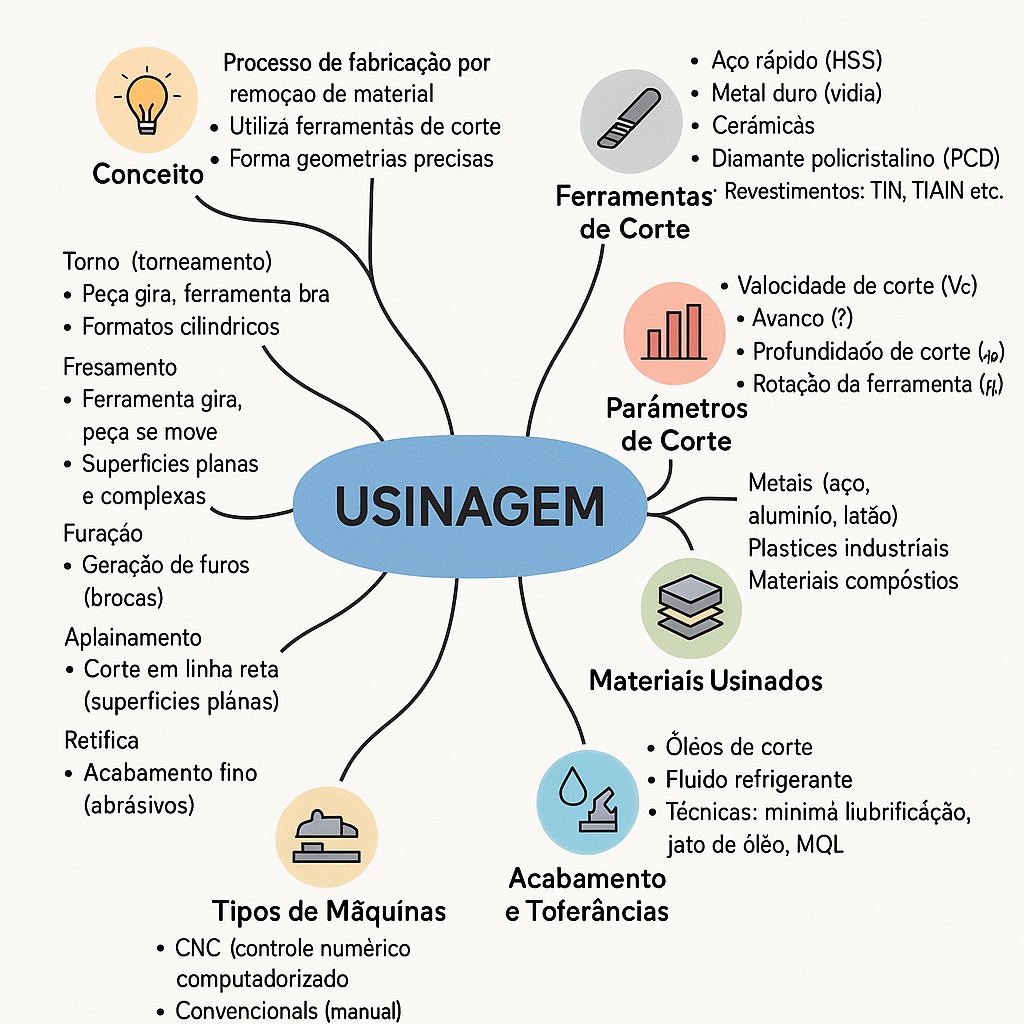 Processo de usinagem em máquina CNC
